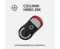 LOGITECH G Pro X Superlight 910-006784 czerwona - 1080188 - zdjęcie 10